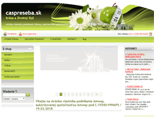 Tablet Screenshot of caspreseba.sk
